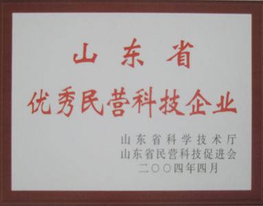 山東省優(yōu)秀民營(yíng)科技企業(yè)